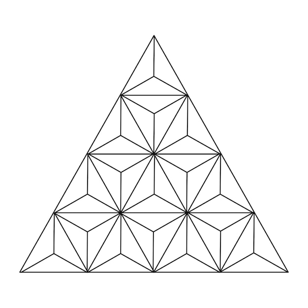 png triangle linear geometric element transparent background