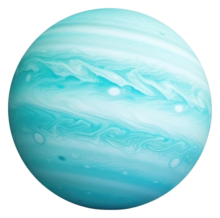 Photo png uranus planet sphere space white background