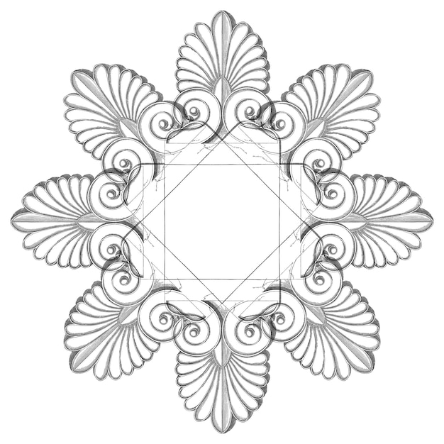 png vintage botanical badge element transparent background