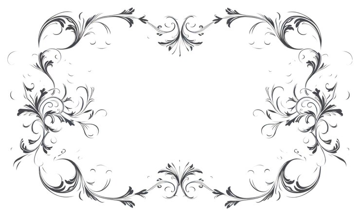 Foto png vintage patroon kalligrafie achtergronden