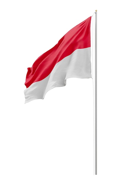Png vlag van Indonesië collage element transparante achtergrond