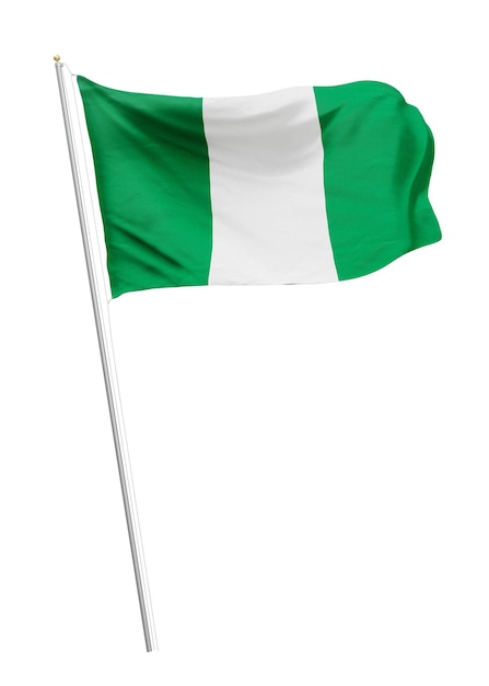 Png vlag van Nigeria collage element transparante achtergrond