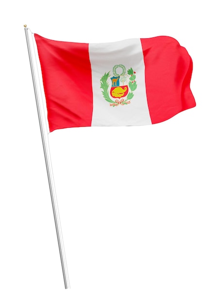 Png vlag van Peru collage element transparante achtergrond