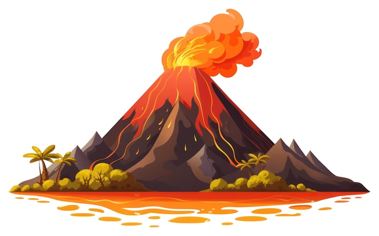 Foto png vulkaan berg buiten natuur