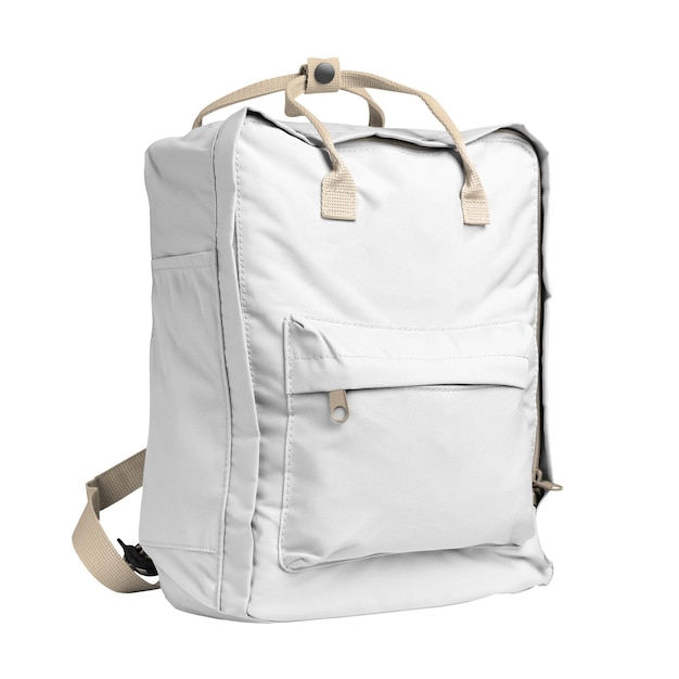 png white square bag mockup with label