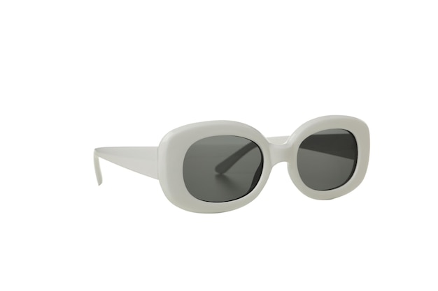 PNG white sunglasses isolated on white background