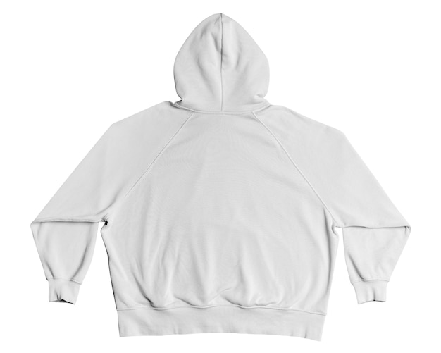 Png witte hoodie mockup achteruitzicht