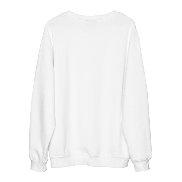 Png witte jumper mockup unisex straatkleding