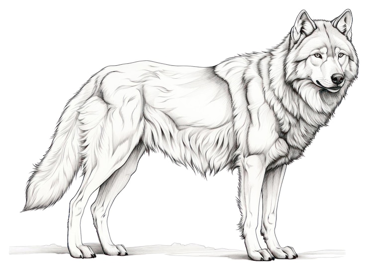 Foto png wolf tekenen dier zoogdier doorzichtige achtergrond