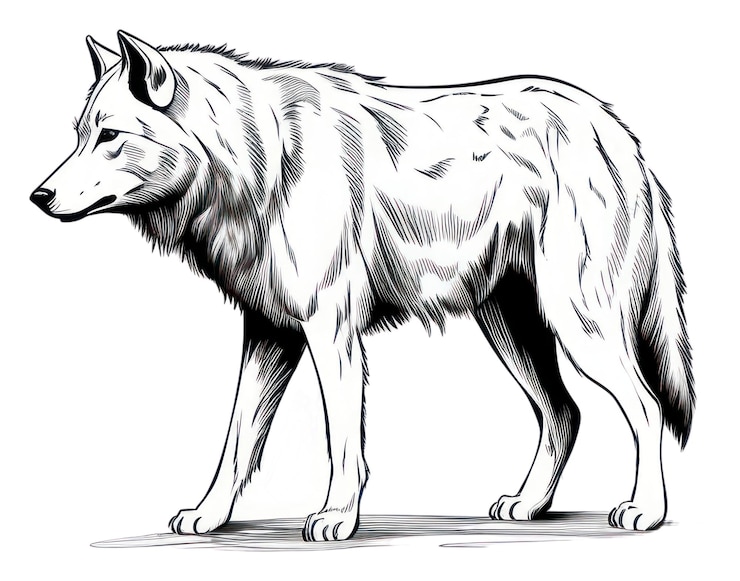 Foto png wolf tekenen zoogdier dier doorzichtige achtergrond