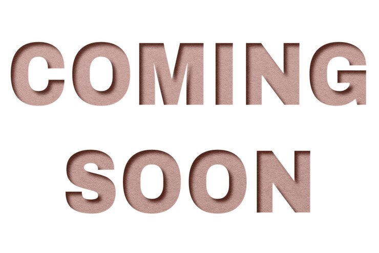 Photo png word coming soon bold font typography