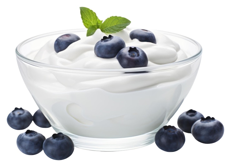 Foto png yoghurt bosbessen dessert fruitcrème