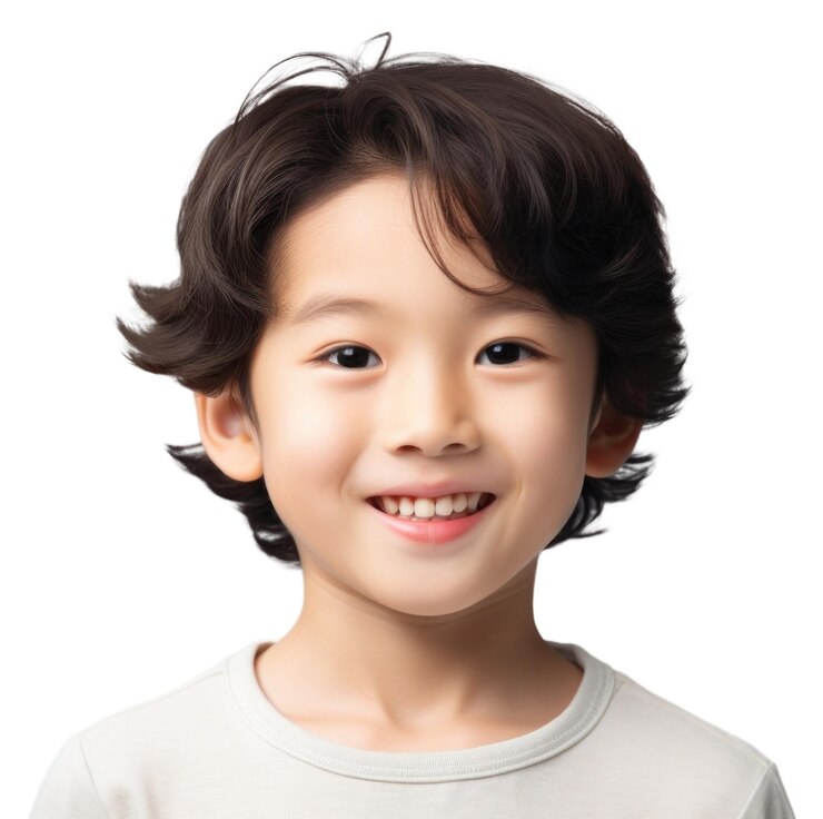 Photo png 젊은 소년의 미소 초상화 행복
