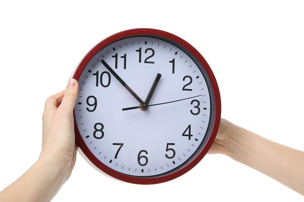 pnga round clock isolated on white background