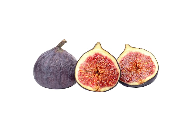 Photo pngfresh ripe figs isolated on white background