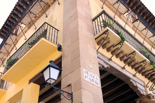 Poble Espanyol Spanish village in Barcelona Spain