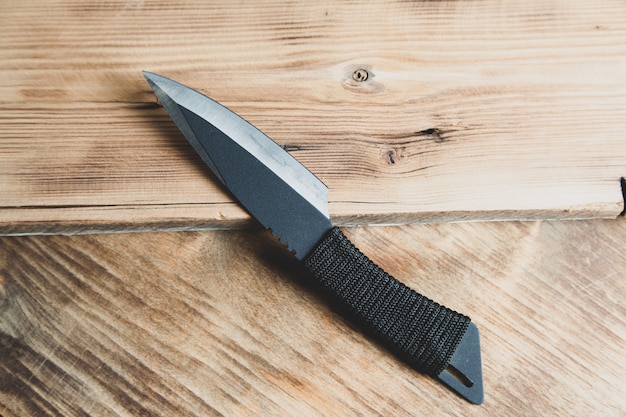 Photo pocket knife on the desk