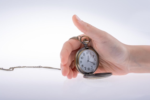 Pocket watch in hand