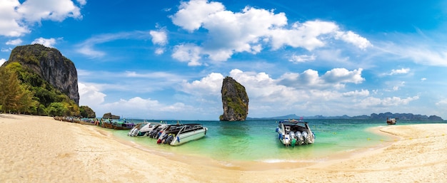 Poda island, Thailand in a sunny day