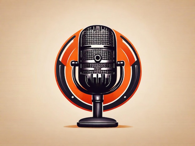 podcast logo icon vector isolated