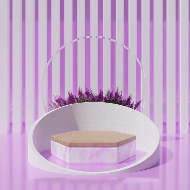 Podium abstract minimalism 3d render