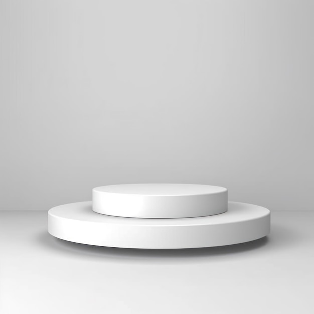 podium background 3d render white pedestal white product stand product stand background prod