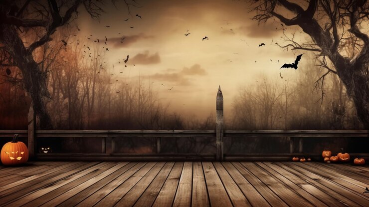 Foto podium en minimale abstracte achtergrond voor halloween 31 oktober