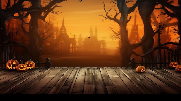 Podium and minimal abstract background for Halloween 31th october