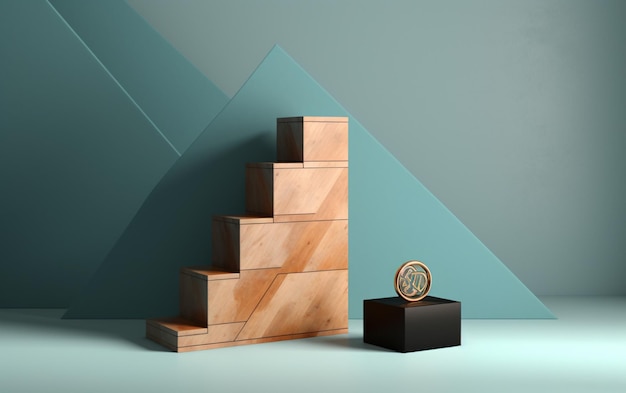 Foto podium mockup-display voor productpresentatie