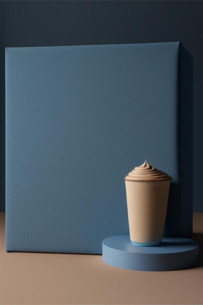 Foto podium voor productreclame of restaurantmenu's minimalistisch design