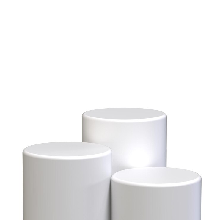 Photo podium white for product photography
