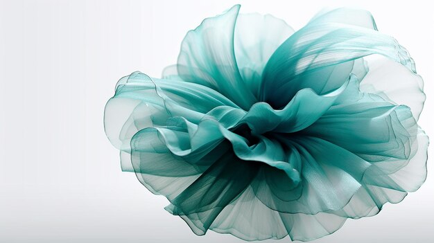 a poetic marriage of mint green and seafoam blue abstract shape generative ai