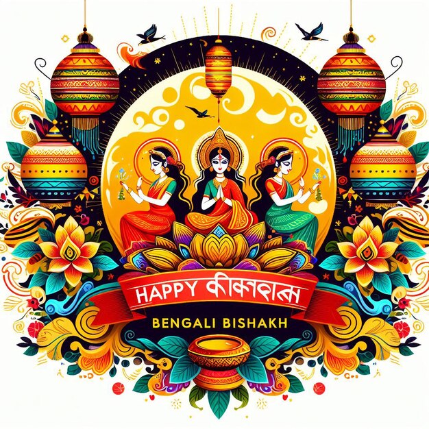 Photo pohela boishakh festival image background