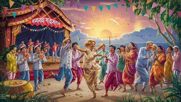 Pohela Boishakh festival image background