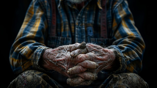 A Poignant Image Of Veterans Hands Cradling Wallpaper