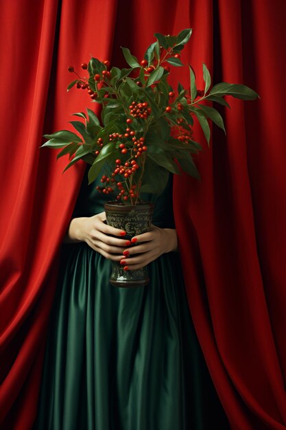 Poinsettia christmas red