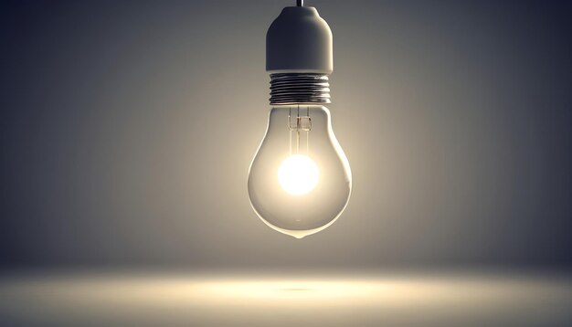 Point a light bulb An innovative and inspirational concept