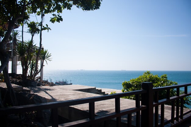 Photo point of view of the sea.