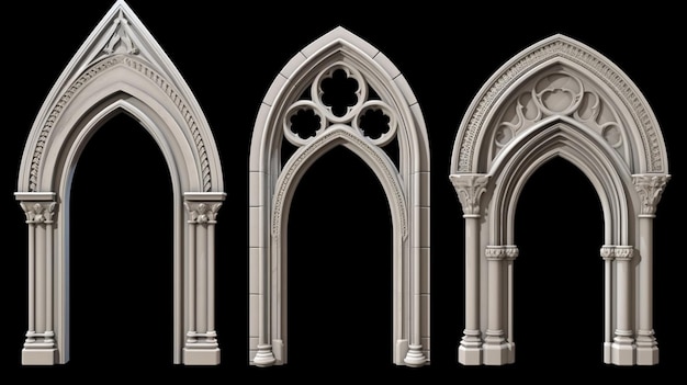 Pointed arch designs