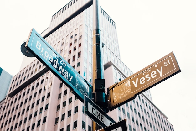 Foto puntatori con il nome di strade