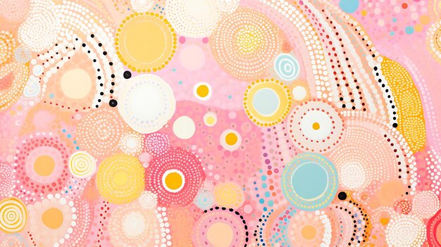 Photo pointillist pastel sea pattern metamorphosis