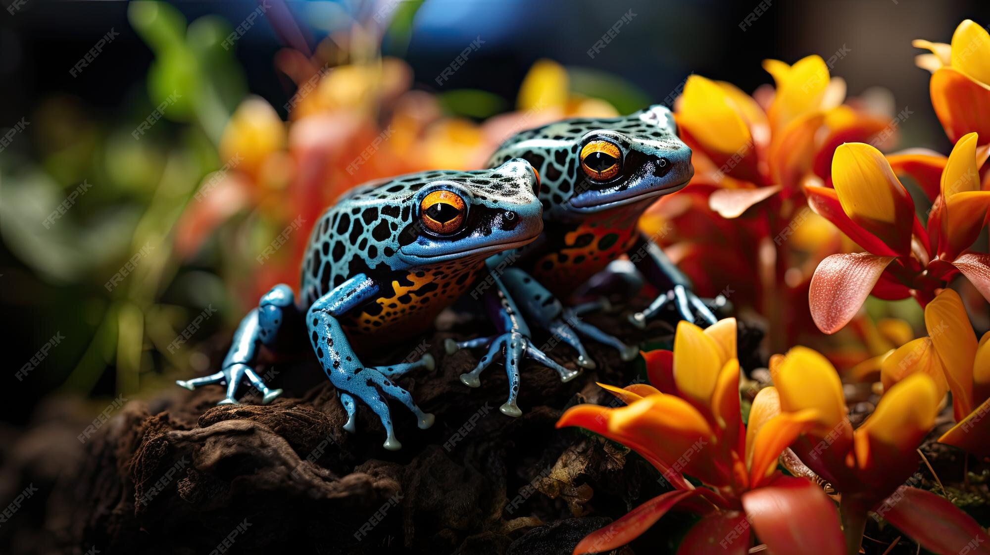 Premium AI Image | Poison Dart Frogs in Amazon
