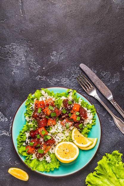 Poke, traditionele Hawaiiaanse rauwe vissalade