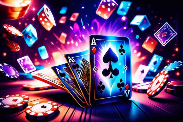 Photo poker cards game background hd