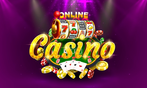 Poker casino online munt geldautomaat speel nu vector