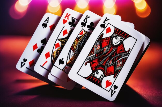 Foto poker kaarten spel achtergrond hd