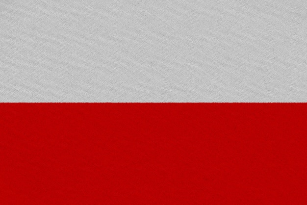 Poland fabric flag