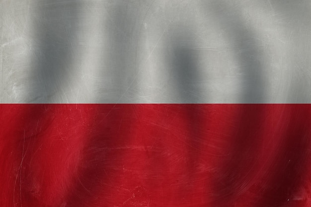 Poland flag background Travel and learn polish language concept