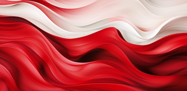poland flag banner background background in the style of liquid emulsion printing Generative AI