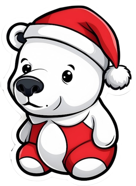 写真 北極熊のクリスマスのアイコン 祭りのシンボル 休日 クリスマスの装飾 クリスマスの装飾